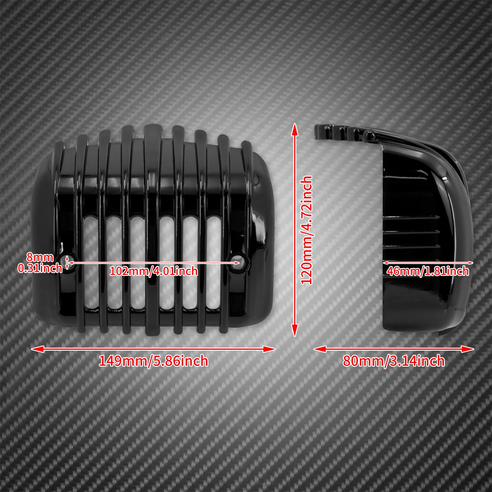Motorcycle Voltage Regulator Cover Fairing Plastic Black/Chrome For Harley Softail Springer Heritage FatBoy Breakout Classic FXS