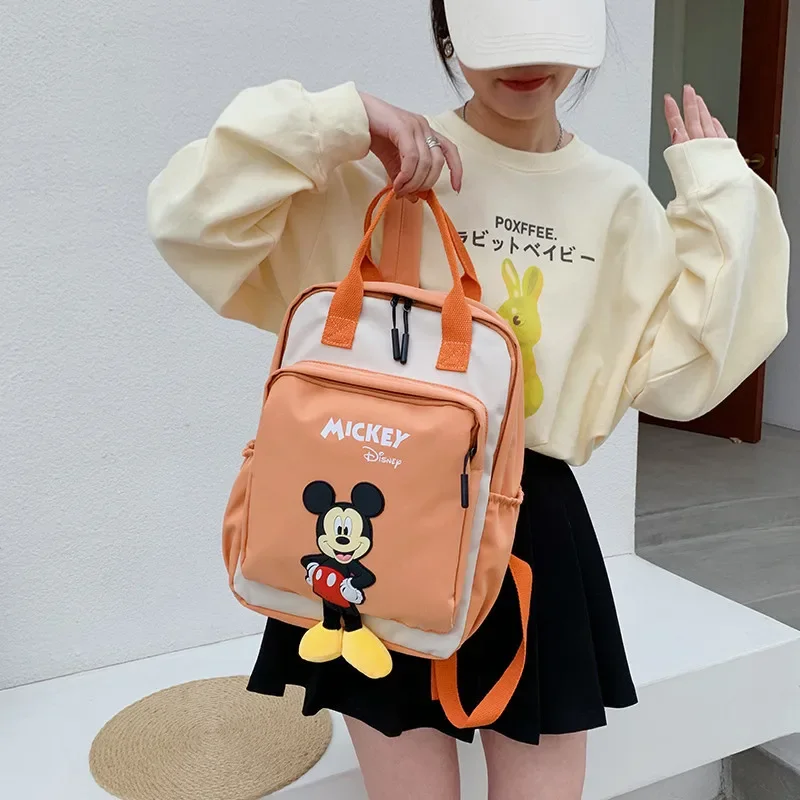 Disney Autumn Student Print Mickey School Bag Senior High School Students Backpacks Teen Girls Lovely Backpack Children Bag