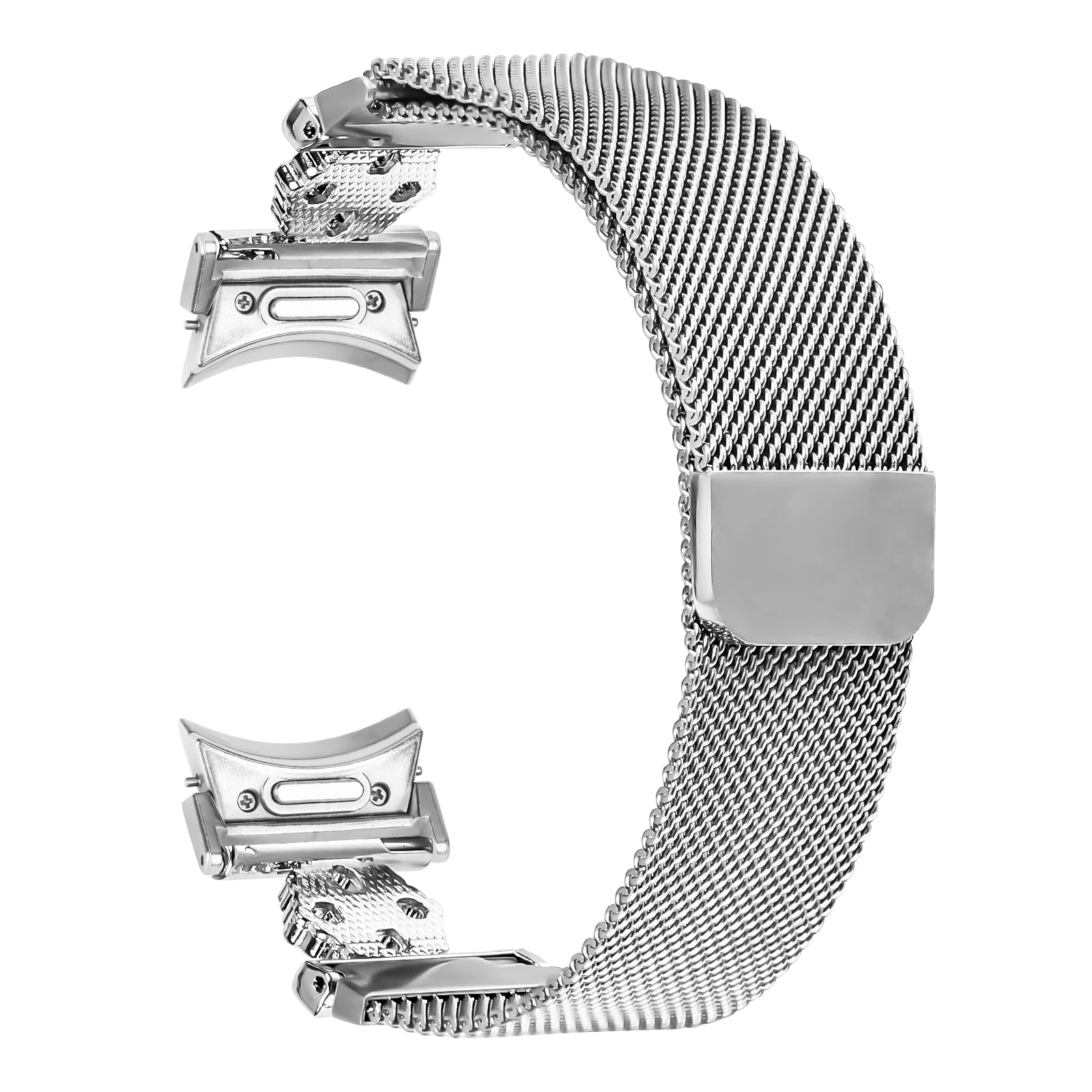 Quick fit milanês sem lacunas banda para samsung galaxy watch7 6 5 4 banda pulseira milanesa galaxy watch6 5 4 pulseira de laço magnético