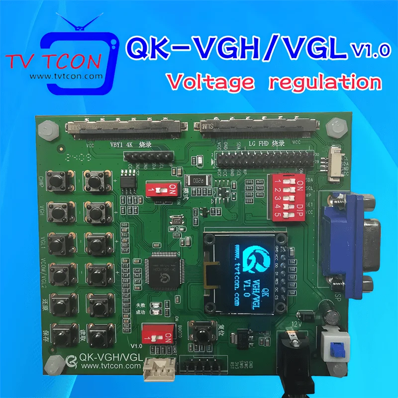 

VGL/VGH/VCOM voltage adjustment broken Y repair logic board tool QK-VGL/VGH-V1.0