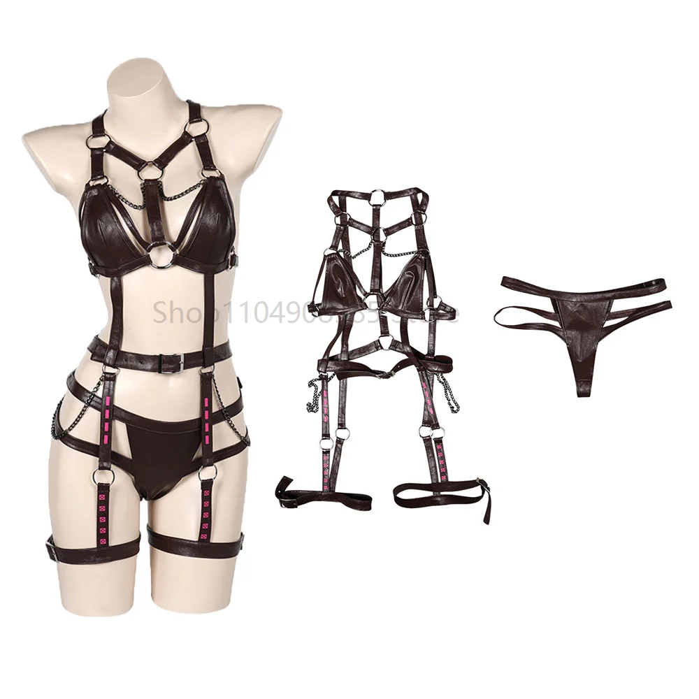 

Sexy Lingerie Costume Game Adult Female Disguise Jumpsuit Halloween Party Roleplay Suit