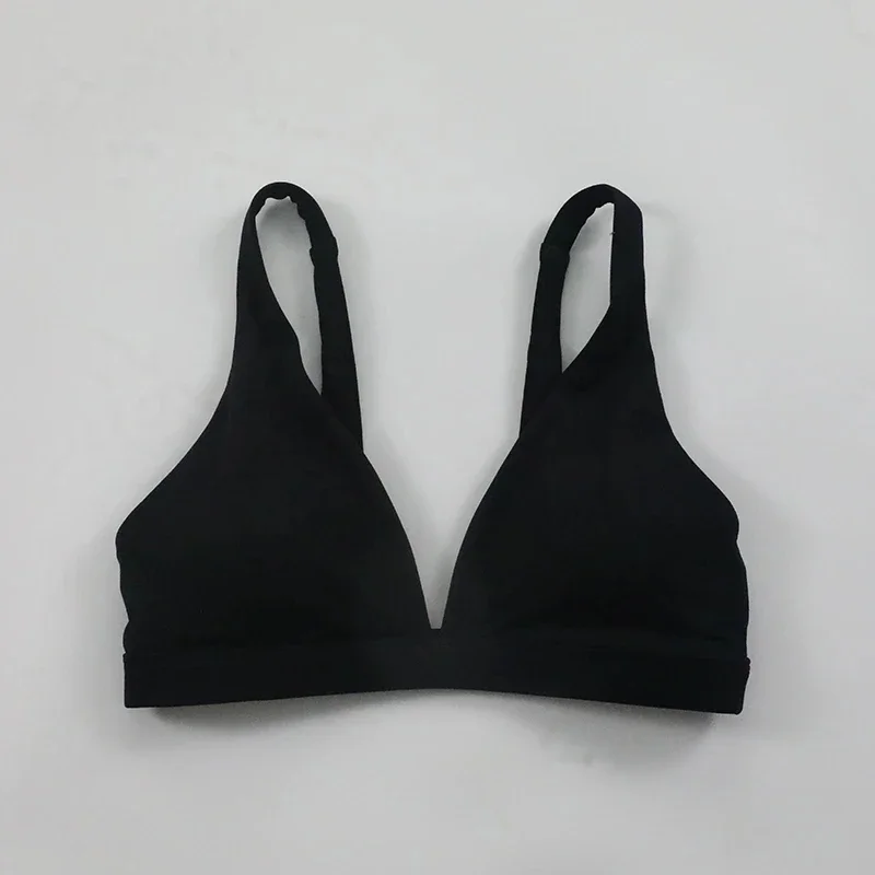 Df Origin Minimal Sport-BH für Damen, Fitness, Fitnessstudio, sportlich, V-Ausschnitt, Dreiecks-BH, butterweich, offener Rücken, gepolstertes Yoga-Oberteil