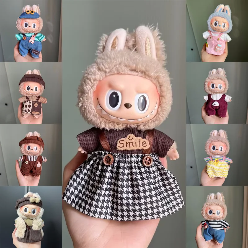 

Only Clothing is provided suitable for 17cm Labubu V1 V2 replacement set No doll