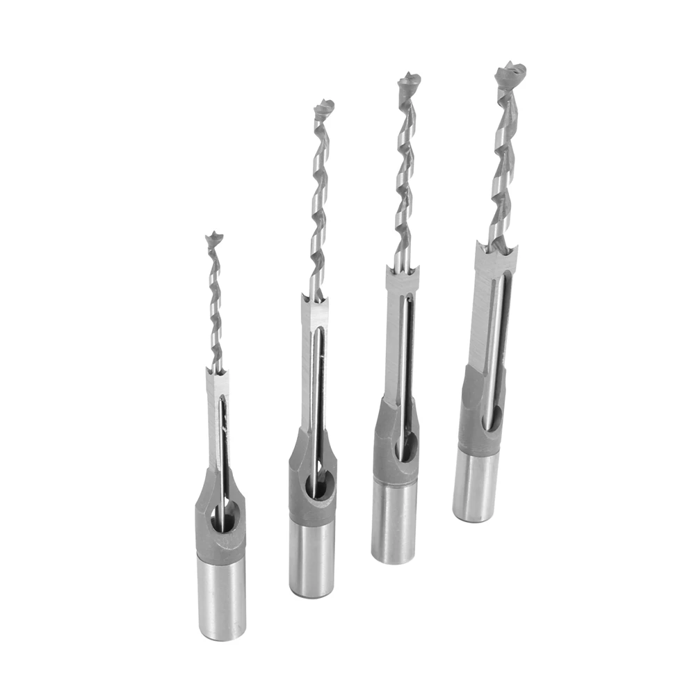 

A19F-8Pcs Woodworking Square Hole Drill Bits Wood Mortising Chisel Set Mortise Chisel Bit Kits Woodworking Hole Saw Sets