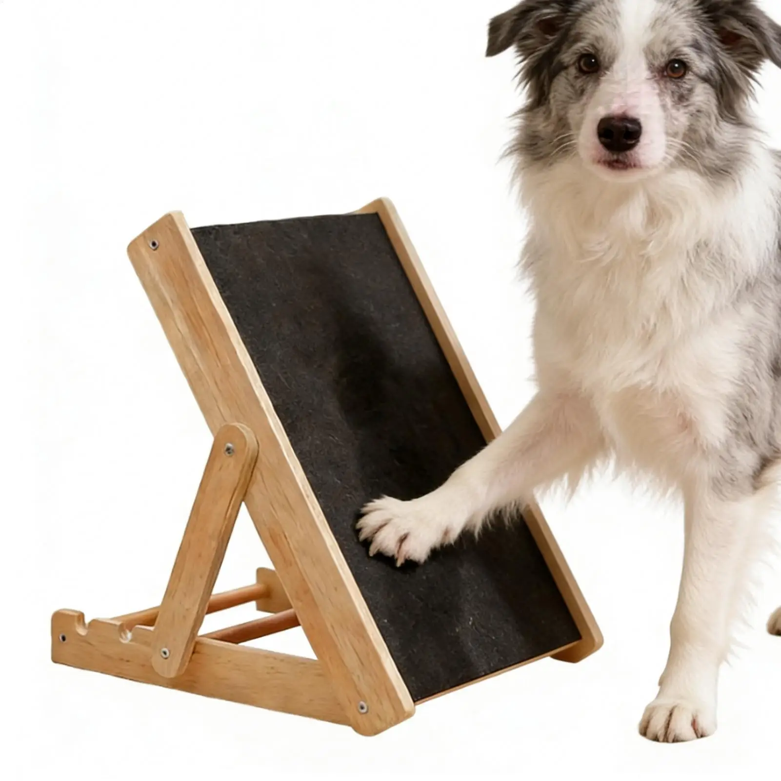 Hunde-Kratzbrett mit Verstellbarem Schleifpapier, Kratzmatte für Zuhause, Wohnzimmer, Küche, Apartment-Ecken und Spielbereiche