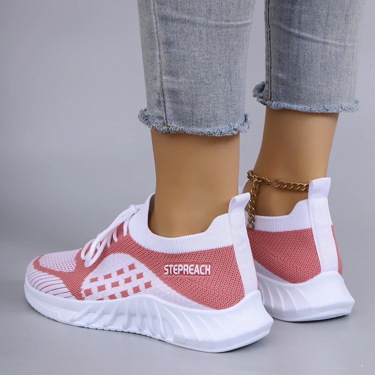 أحذية نسائية صيفية مسطحة شبكية قابلة للتنفس أحذية نسائية أحذية رياضية كاجوال، شحن مجاني للتخليص