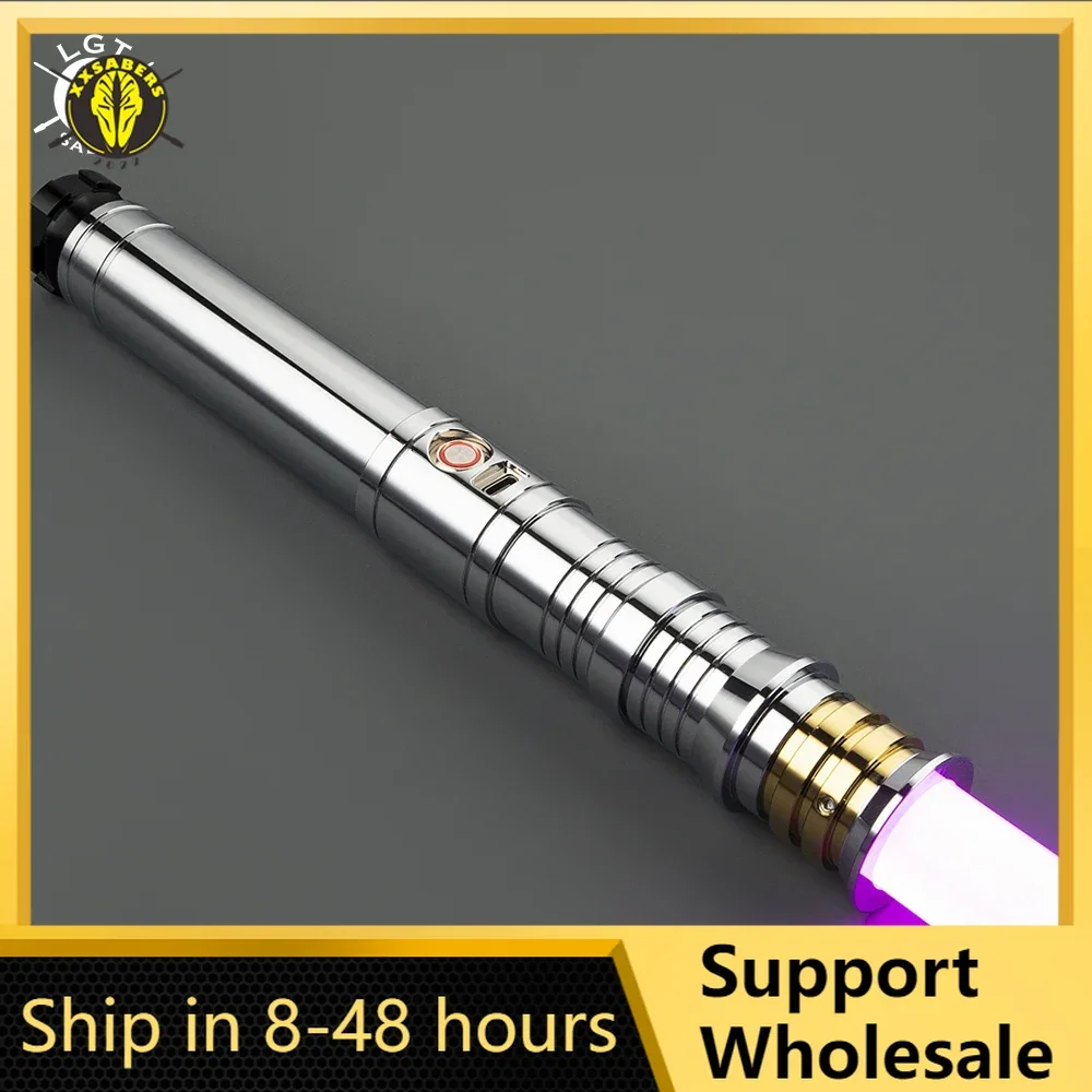 

Laser Saber Neopixel Lightsaber 20 Sound Fonts Sensitive Smooth Swing FX Dueling Laser Swords with 34RGB Infinite Color Changing