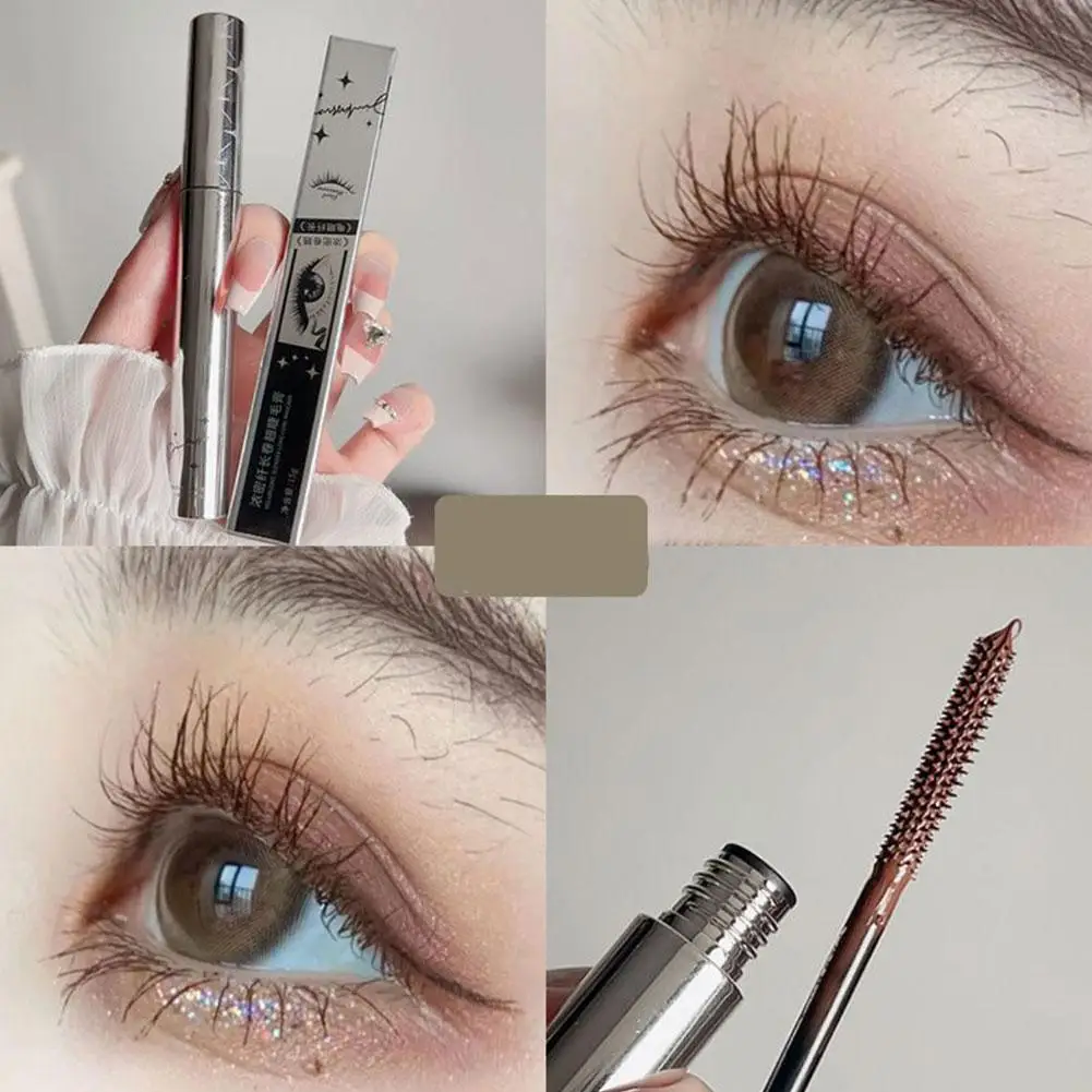 NEW 4D Thick Eyelash Mascara Lengthening WaterproofEyelash Enhance Dry Quick Mascara Black Natural Extension Eyelash Makeup N4R1