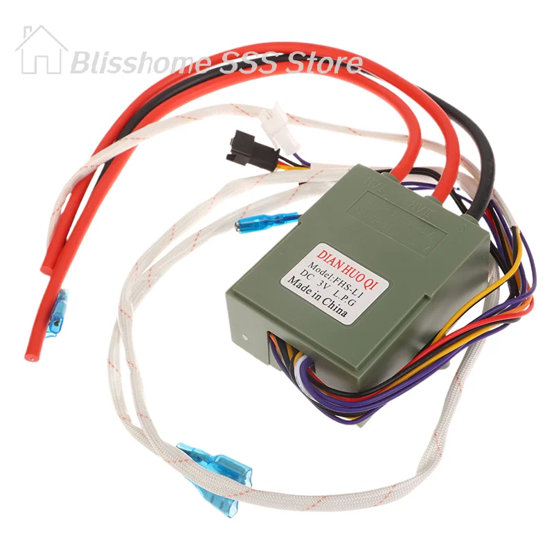 【S】DC 3V Gas Stove Double Ignition With Temperature Control And Display Pulse Igniter 12 Wires For Gas Water Heater