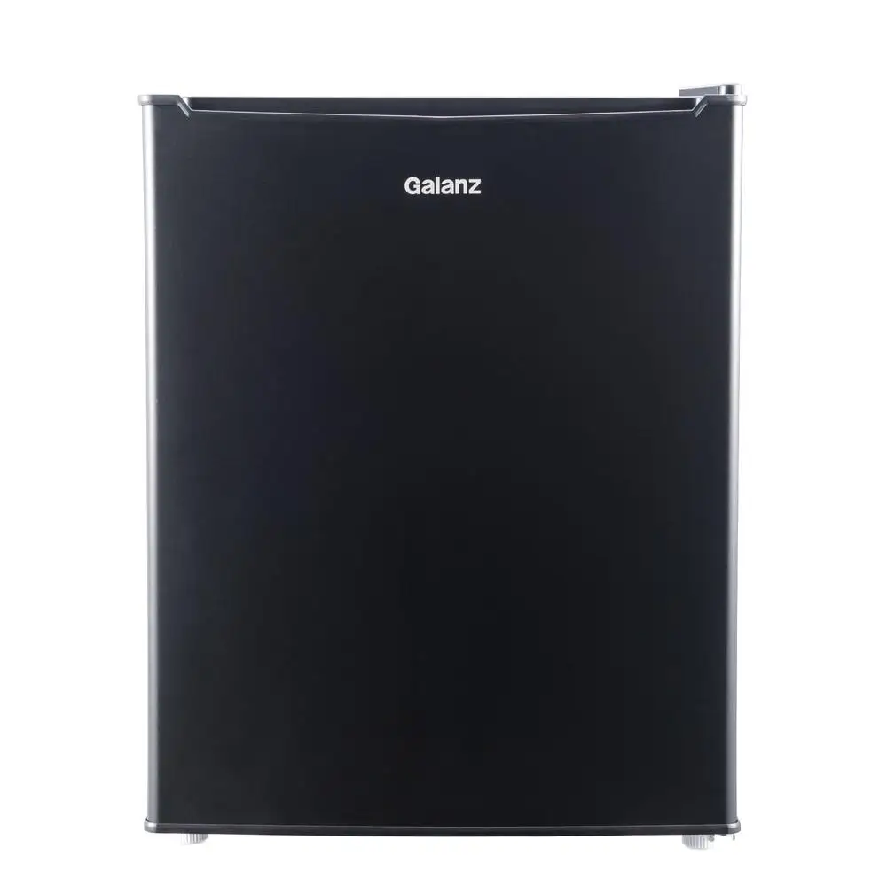 2.7 قدم مكعب ثلاجة صغيرة باب واحد كفاءة في استخدام الطاقة عكسها الباب نصف عرض الفريزر ترموستات قابل للتعديل 2 رفوف قابلة للإزالة