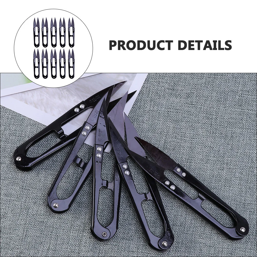 

10pcs Scissors Trimming Shears Sewing Steel Scissors Gardening Tool Steel Durable Carbon Portable Yard Cutting