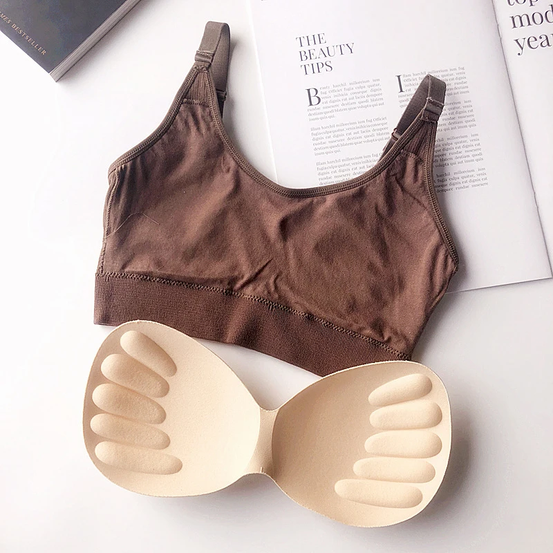 Women\'s Bra Tube Top Crop Top Female Seamless Back Outdoor Sports Underwear Bra For Women Cotton Female Bra Tops Brassiere