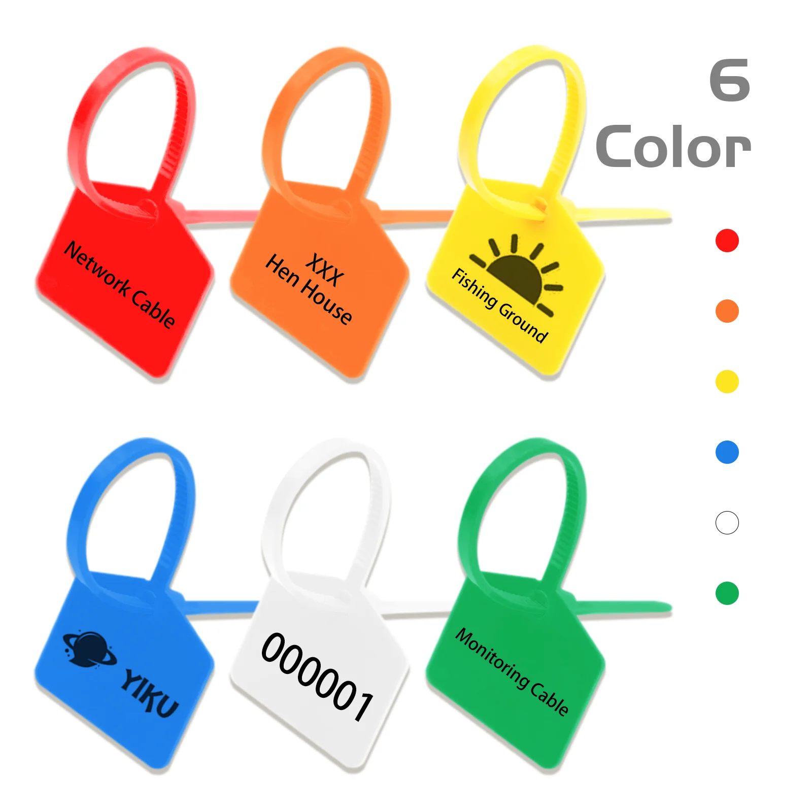 100Pcs Nylon Cable Ties Handwritten Personalized Tags Zip Tie Custom Print Product Logo Wire Ties Plastic Price Tag Plant Labels