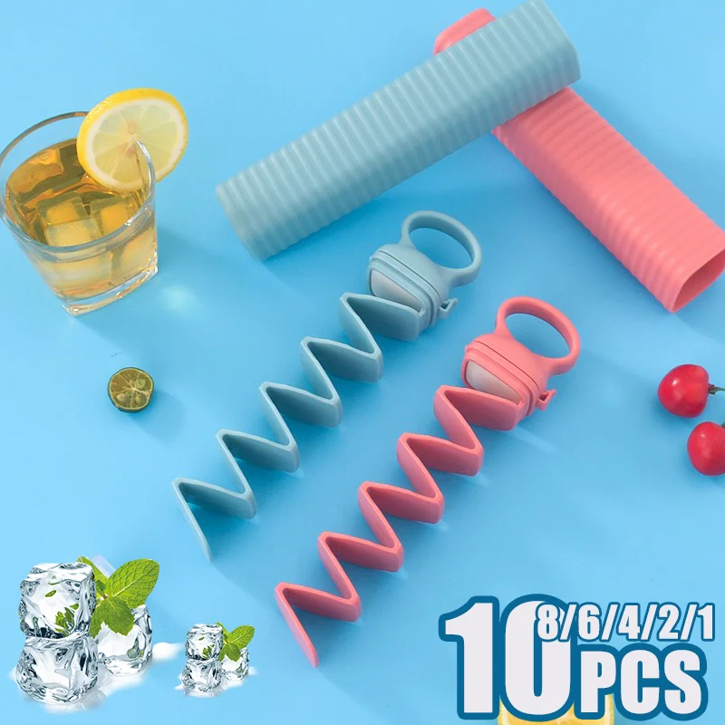 

1-10PC Pull Out Ice Compartment Ice Maker Portable Homemade Instant Freezer Ice Box Kitchen Ice Cube Molds Ice Cube Tray 얼음트레이