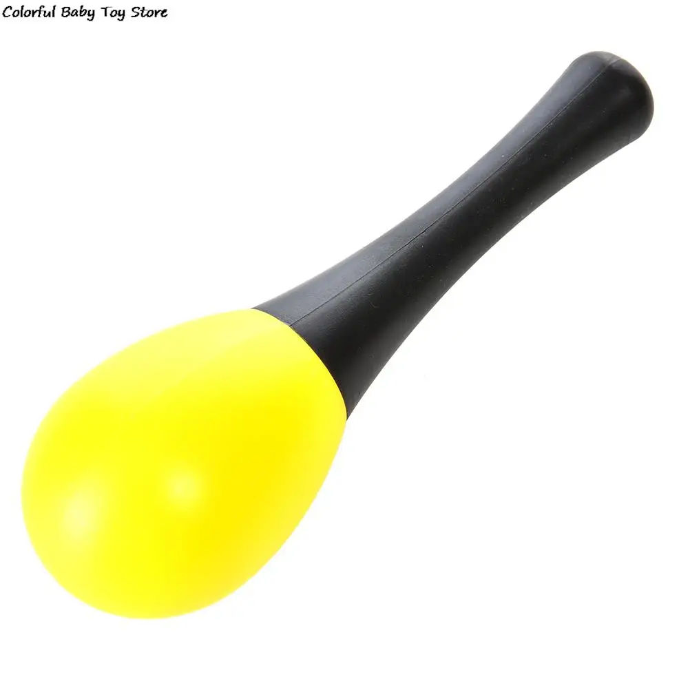 1Pcs Plastic Sand Hammer Maraca Rattle Shaker Kids Musical Instruments Baby Sound Music Learning Toys For Children- Random Color