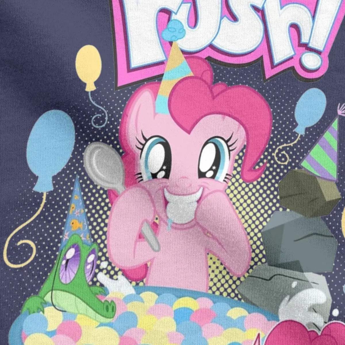 Party Flavored Sugar Rush Mlp Pinkie Pie T Shirt Men 100% Cotton T-Shirts Round Collar Tee Shirt Short Sleeve Clothing Printed