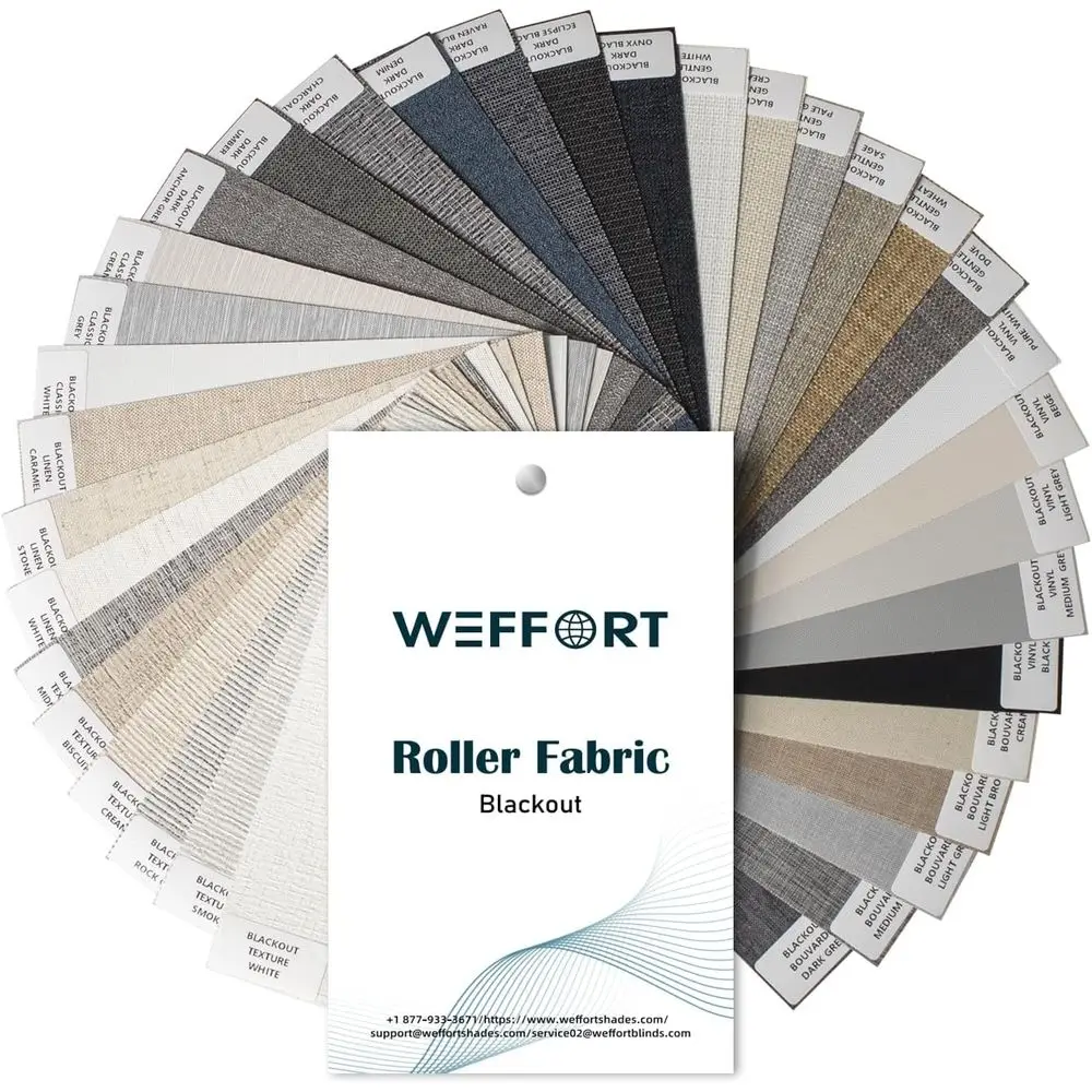 Smart Homekit-Compatible Motorized Blackout Shades with Remote, Multi-Color Options