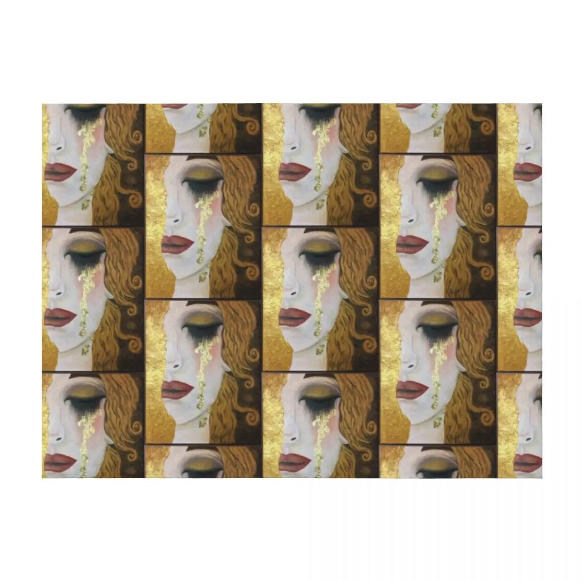 

Freya’s Golden Tears, in the style of Gustav Klimt Throw Blanket wednesday Blankets For Baby Picnic warm for winter Blankets