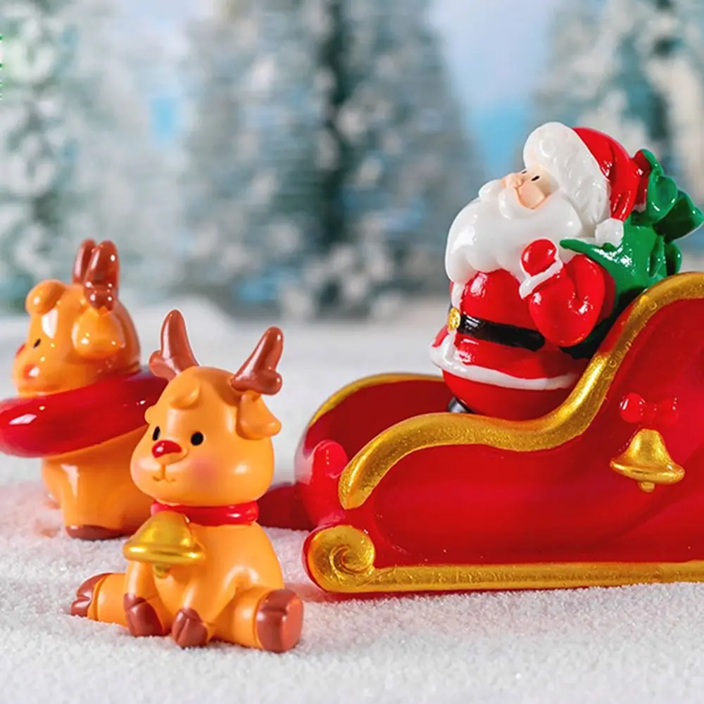 Natale in miniatura pupazzo di neve babbo natale fata giardino Miniature fata figure accessori terrario figurine decorazione
