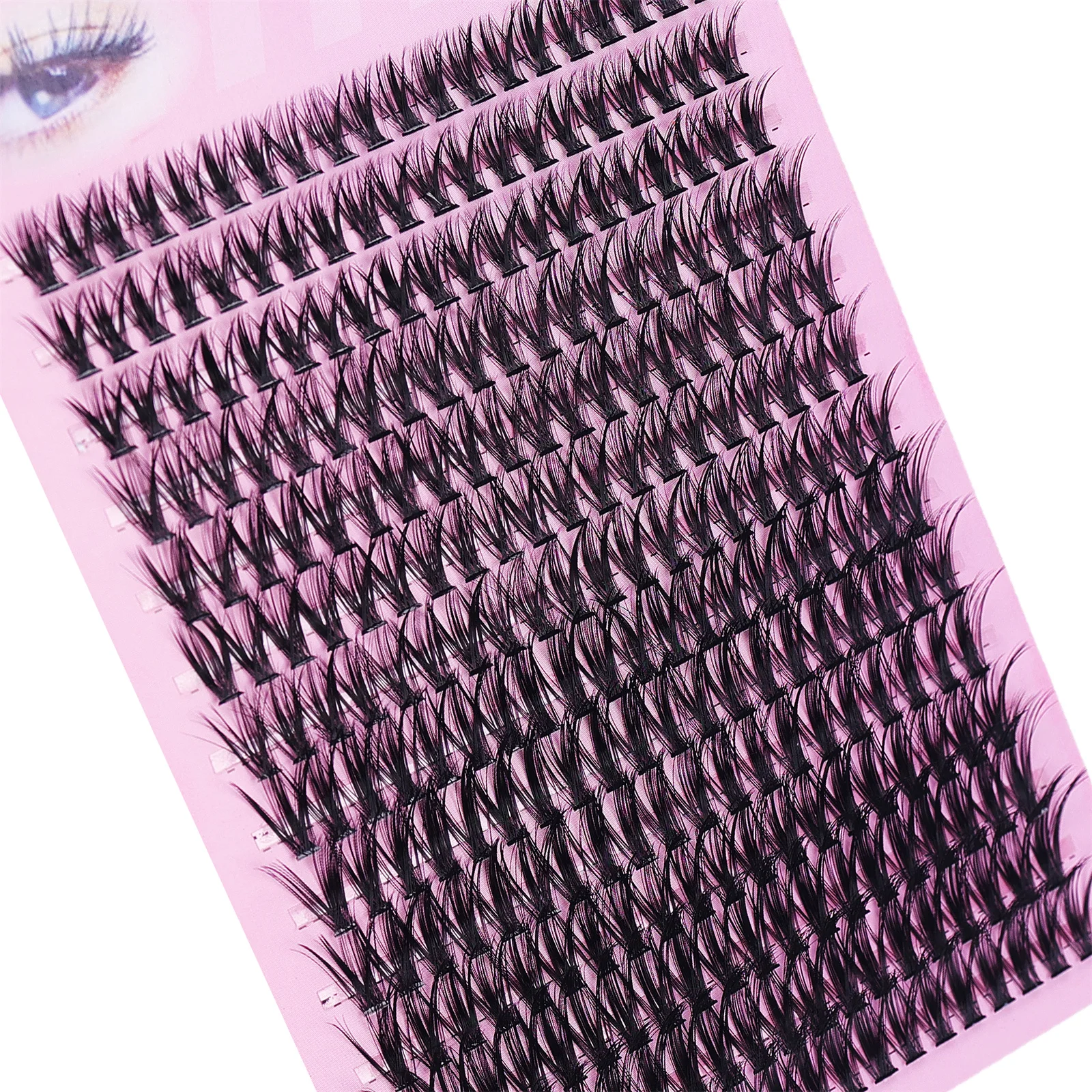280pcs 40D Clusters False Eyelashes DIY Volume Individual Wispy Fluffy Lash Extensions for Makeup