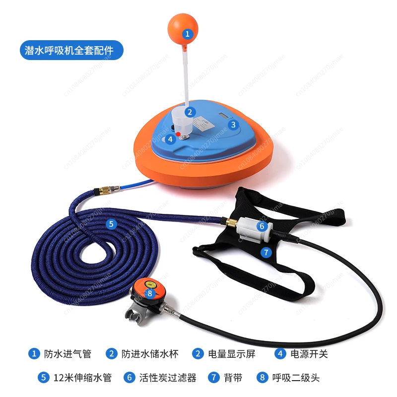 

Oxygen supply diving underwater oxygen cylinder breathing equipment fishing deep snorkeling scuba full set Z500