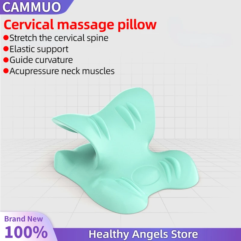 

Neck Shoulder Stretcher Relaxer Cervical Spine Stretch Muscle Relaxation Traction Device Massage Pillow Correction Chiropractic