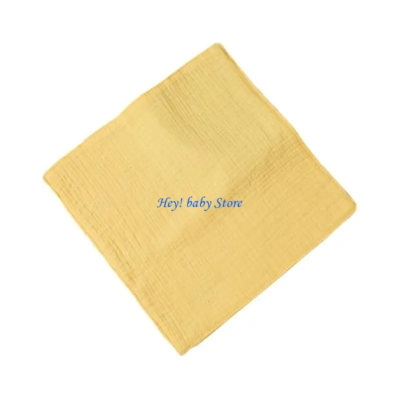 

Q1FE Small Square Washcloths for Babies Soft Absorbent Cotton SalivaTowel Baby Bibs
