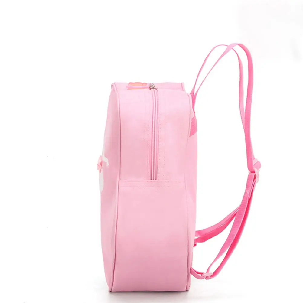 

1Pcs Dance Bag Ballet Tote Perfect Size Girls Shoulder Bag Creative Ballerina Pattern Zipper Lunch Book Storage Gift