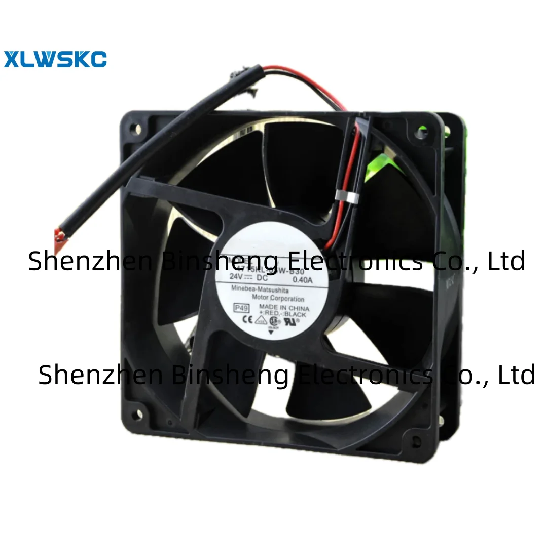 4715KL-05W-B30 P49 DC 24V 0.40A 2-Wire 120X120X38mm Server Cooling Fan