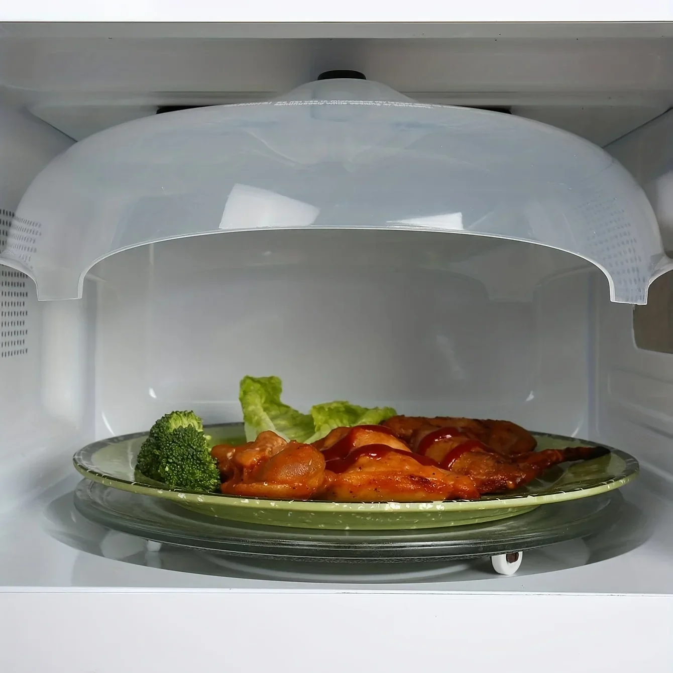 1pc Food cover, microwave heating cover, hot food screen protector, oil and splash proof cover, kitchen supplies