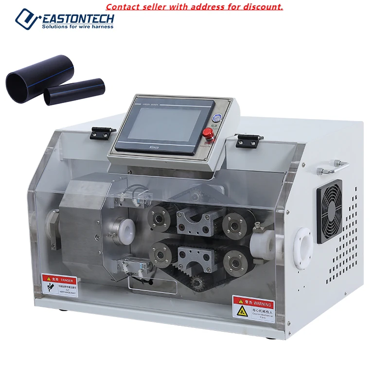 

EW-12B Fully Automatic Hard Tubular PVC, PE,PPR Tube Cutting Machine Water Pipe Rotary Cutting Machinery For 5-35mm OD