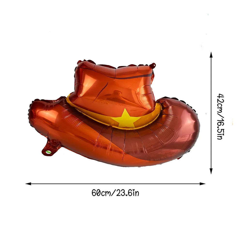 2 stücke Pferd Ballon Pferd Geformt Folie Tier Ballons Western Cowboy Thema Kinder Geburtstag Party Baby Dusche Hochzeit Decor Liefert – Detail 3