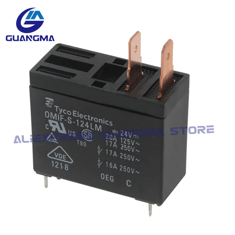 10PCS 100% NEW Original OMIF-S-112LM OMIF-S-124LM OMIF-S 112 124LM 12V 24VDC 17A 4Pin Suitable for air conditioning water heater