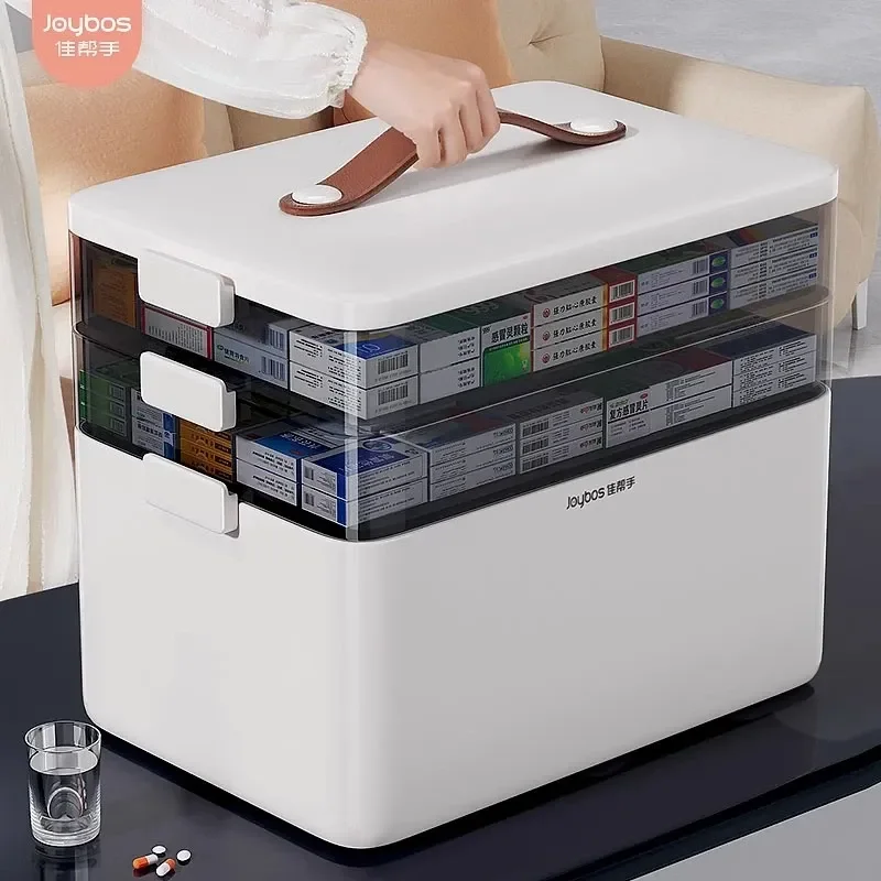 for Jia Helper Large Household Medicine Box Multi Layer Drug Classification Storage Extra Large Capacity First Aid Kit