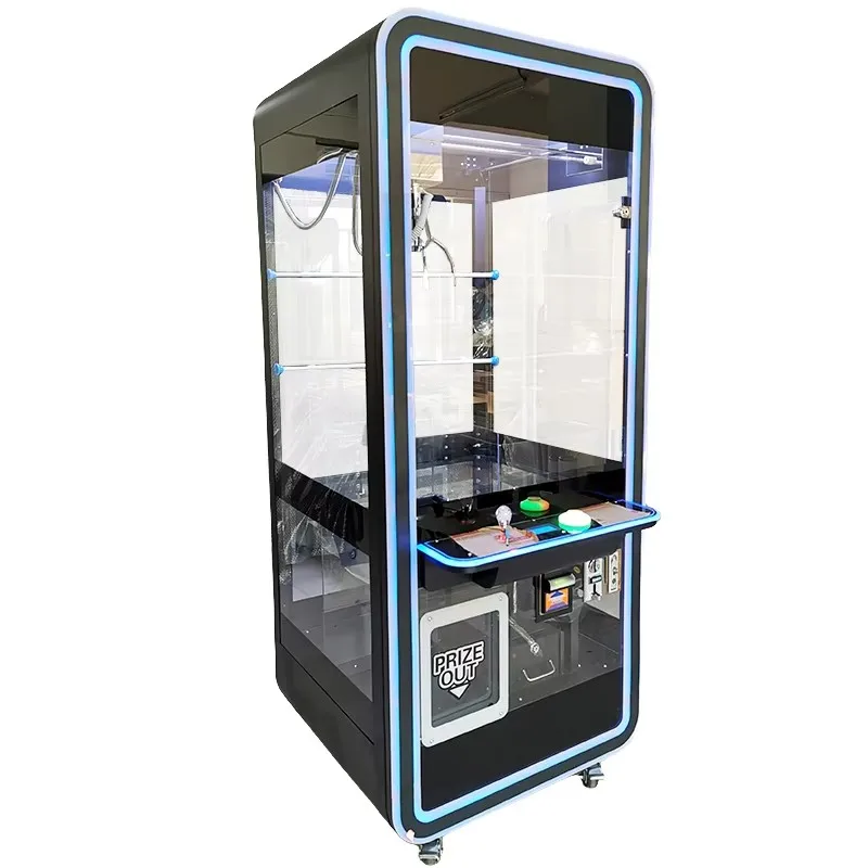 

High-Tech Interactive Claw Crane Machine Transparent Glass Design for Arcade Centers & Amusement Parks Prize Attracts Customers