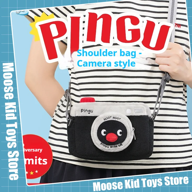 Nuovo Pingu 45th Anniversary Carino Borsa a tracolla Borsa per fotocamera Regalo Anime Periferico Pingu Borse di stoccaggio Borsa a tracolla Ragazze Decor Regali
