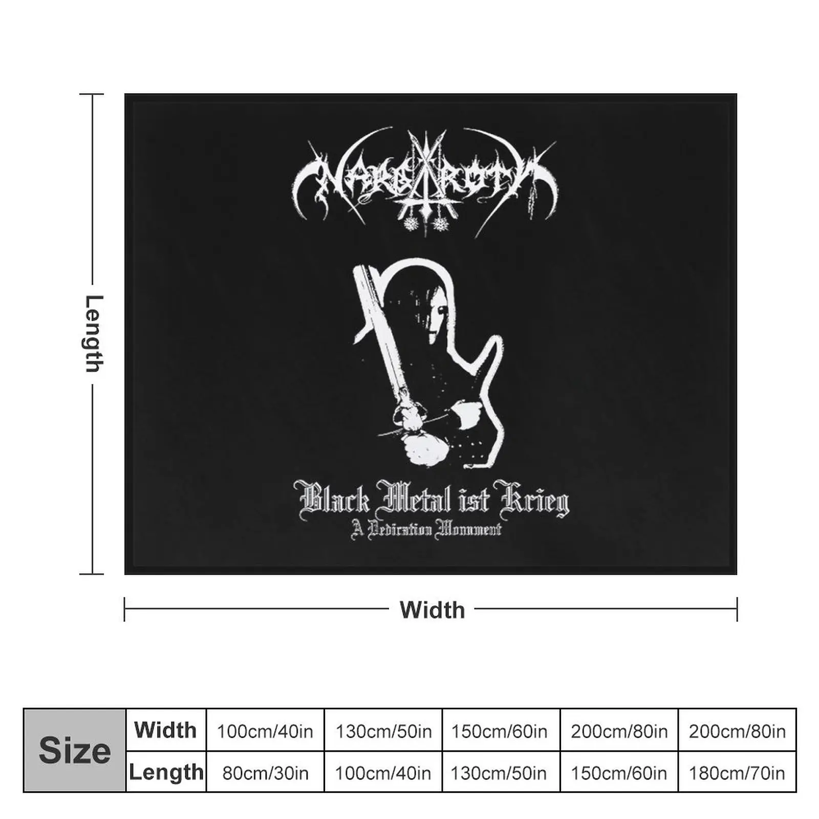 Nargaroth For Fans Throw Blanket Flannel Fabric Bed Blankets