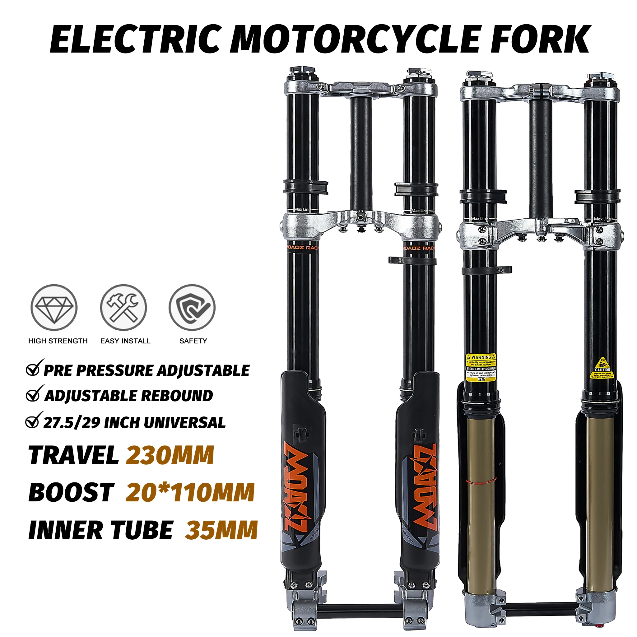 Dirt Bike Part Light X S Motorcycle Shock Absorber Front Fork for SURRON