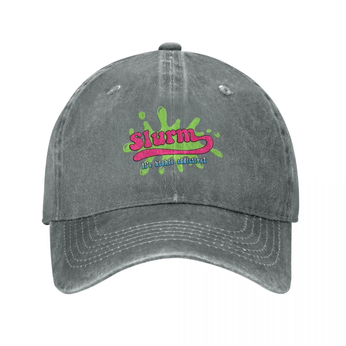 slurm - highly addictive(distressed) Baseball Cap Gentleman Hat Brand Man cap Sun Cap Ladies Men's