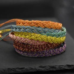 Weave Bracelet Handmade Colourful Hemp Rope Wristbands Bracelets Vintage Ethnic for Gift for Party Wedding Travel
