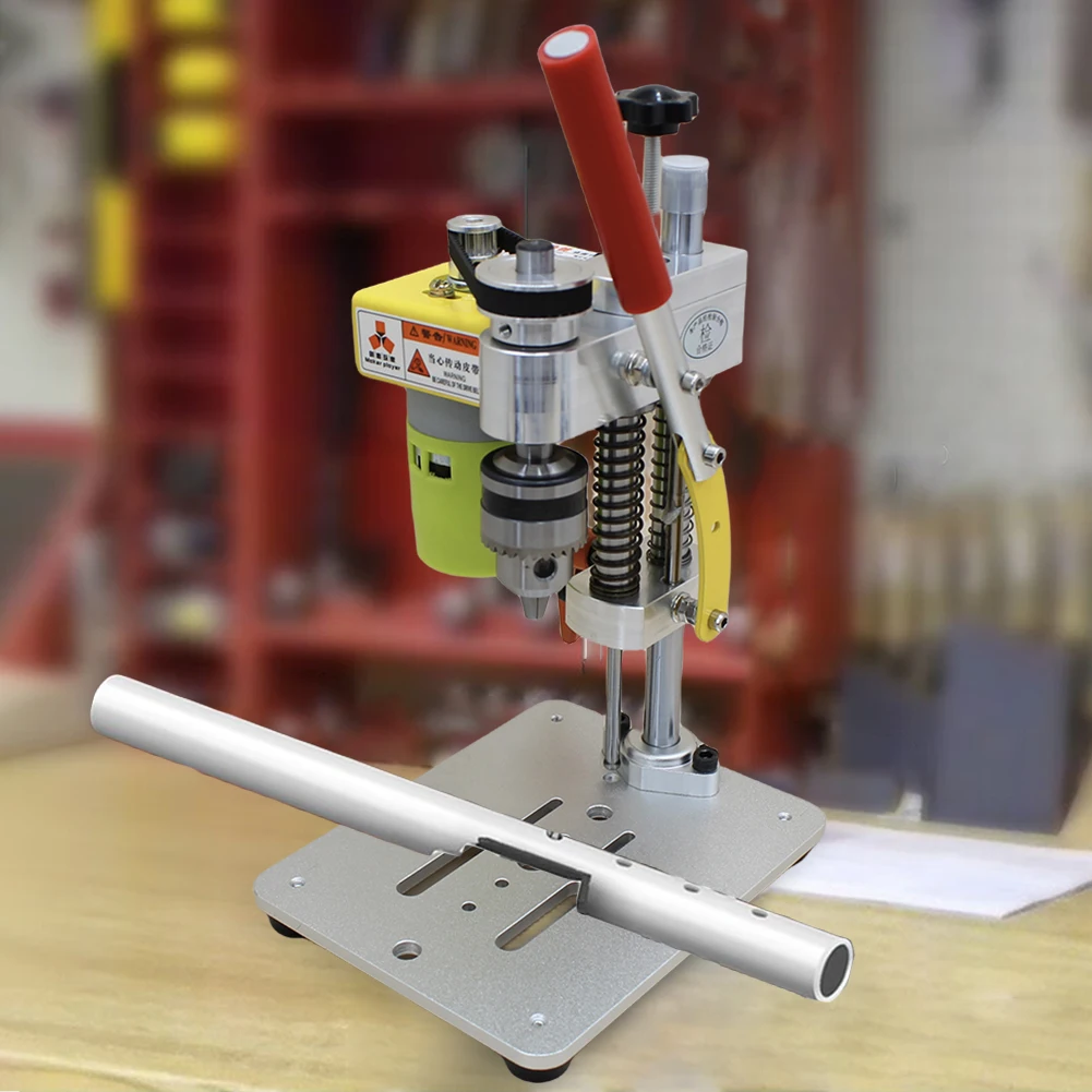 Mini Drill Press Portable Benchtop Driller 795 Motor Precision Table Drilling Machine Metal Wooden DIY Jewelry Making Tools