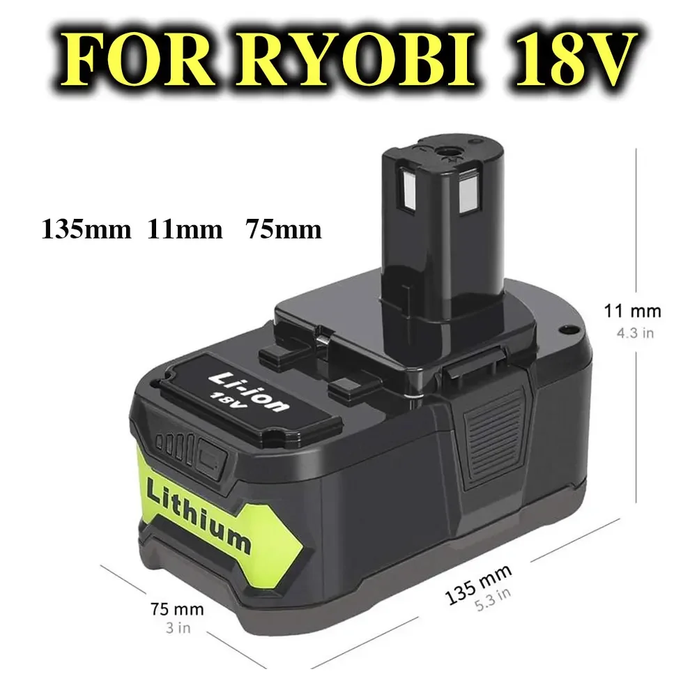 Akumulator 18 V 12800 Ah do RYOBI P108 18 V One+ Plus 18 V Elektronarzędzia litowo-jonowe P104 P107 RB18L50 RB18L20 P108 ryobi lithium