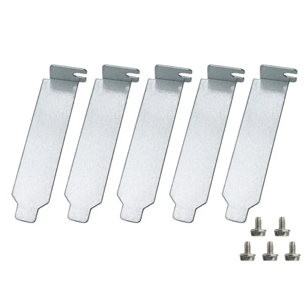 New Hard Steel PCI Slot Cover With Screws Plug-In Case Blanking Plate PCI Bracket