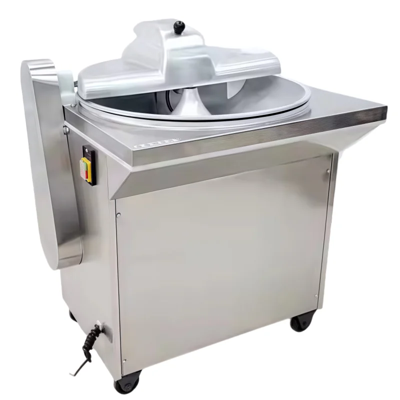 

Commercial Stainless Steel Electric Meat Bowl Cutter For Sausage Dumpling Vegetable Meat Processing Shredding Chopping Machine