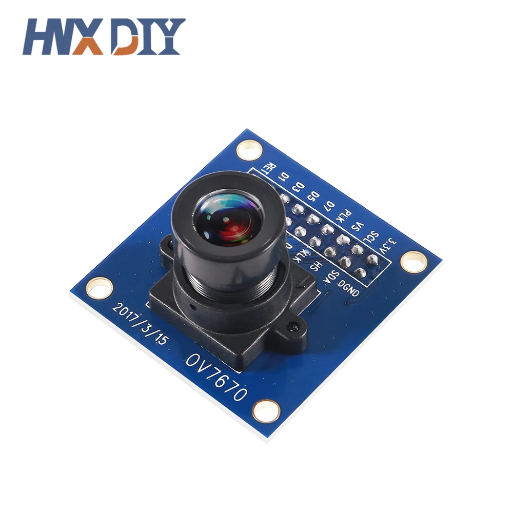 OV7670 camera module Supports VGA CIF auto exposure control display active size 640X480 for Arduino