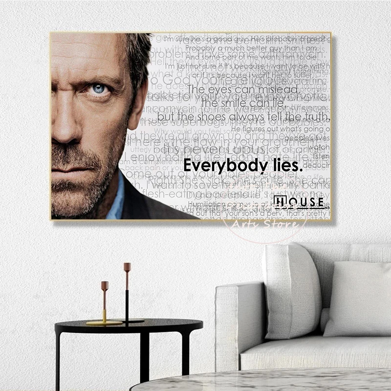 Classic Medical sitcoms Movies House M.D. Modern Posters Print Wall Art Pictures Canvas Painting Living Room Bedroom Home Decor