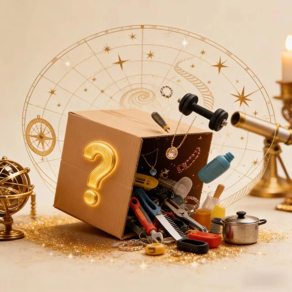 

Mystery Fashion & Lifestyle Surprise Box – Random 5 Items! Jewelry, Accessories, Gadgets & More! Perfect Gift for Her/Him (No