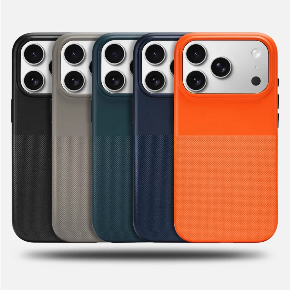 Funda Magnética Oficial con Diseño Geométrico de Matriz de Puntos para Carga Inalámbrica Magsafe para iPhone 17 Air 16 15 14 13 12 11 Pro Max, Acabado Mate