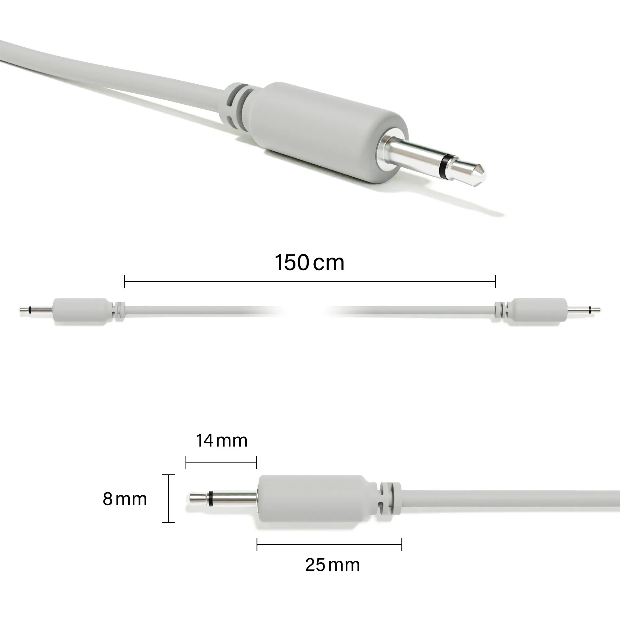 Eurorack Mono Patch Modular Cables - TS 3.5mm 1/8\