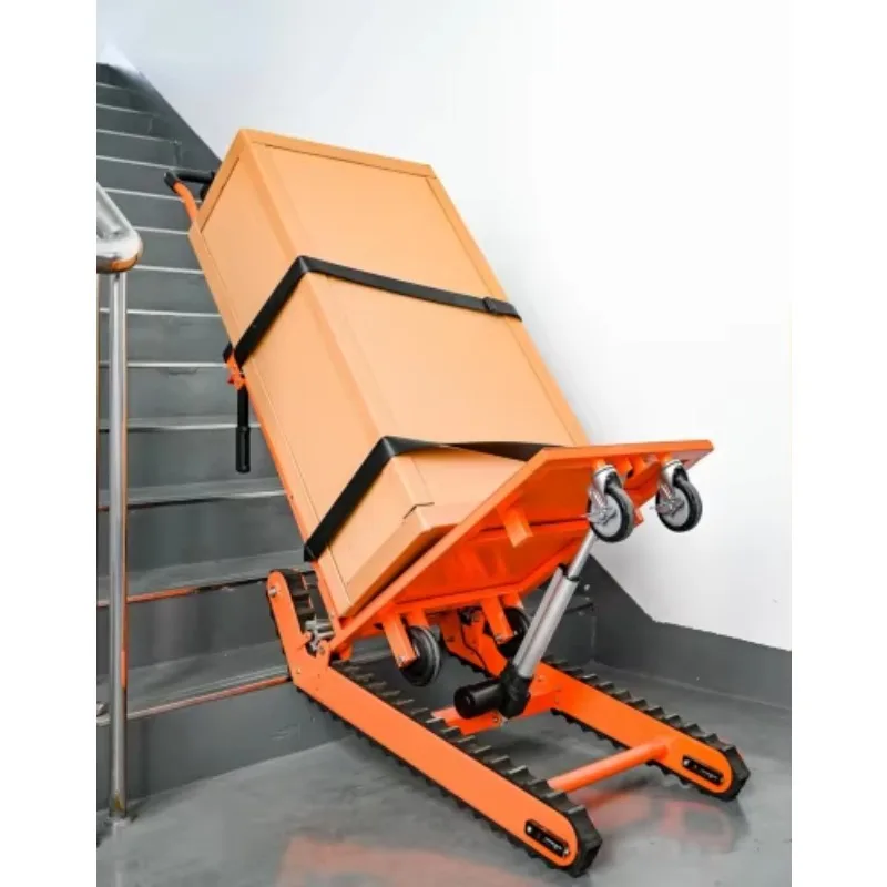 

Foldable Electric Stair Climbing Trolley Electric Crawler Lift Truck with Steel Platform Volume Version Hand Carts